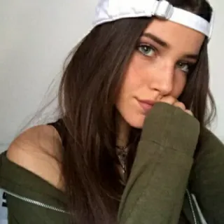 😳 femme, portrait, fille, personne, féminin telegram sticker