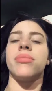 😐 Billie Eilish คนดัง, นักร้อง, นักดนตรี, ภาพเหมือน, billie eilish telegram sticker
