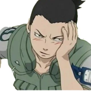 😳 Shikamaru Nara Naruto Shikamaru, Anime, Naruto, Postać, Manga telegram sticker