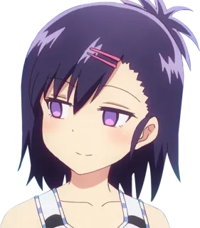 😏 anime, girl, cartoon, smile, cute telegram sticker
