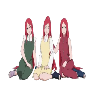 👯 Kushina Uzumaki Naruto anime, Naruto, Kushina Uzumaki, cabelo ruivo, desenho animado, animado, feminino whatsapp sticker