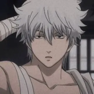 🤨 Gintoki Sakata Gintama Аниме, Гинтама, Гинтоки, Саката, Персонаж whatsapp sticker