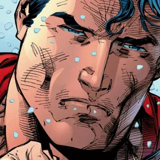 💎 Superman Superheld, Comic, DC, Man of Steel, Traurig telegram sticker