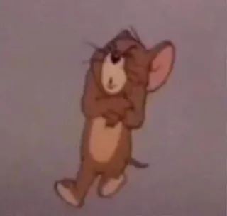 🖤 Jerry Tom and Jerry maus, cartoon, figur, animation, lustig, wütend telegram sticker