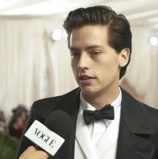 ❄ VOGUE homem, vogue, entrevista, celebridade, gravata borboleta whatsapp sticker