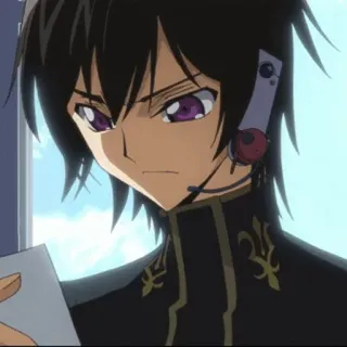 🥀 Lelouch Lamperouge Code Geass Anime, Personaggio, Lelouch, Code Geass whatsapp sticker
