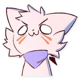 😺 cat, sticker, cartoon, animal, furry, angry, cute telegram sticker