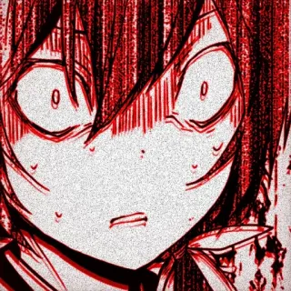 😱 Anime, Mangá, Terror, Chocado, Aflito telegram sticker