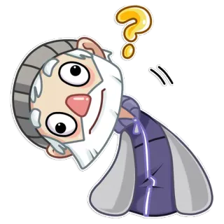 🙄 pergunta, pensando, desenho animado, confuso, dúvida, homem telegram sticker