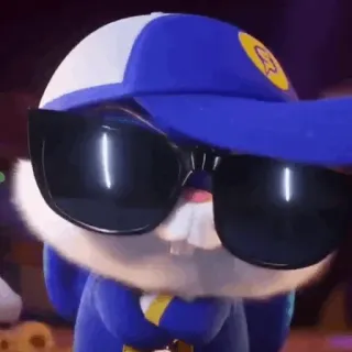 ❄ cartoon, rabbit, sunglasses, hat, animal, cool telegram sticker