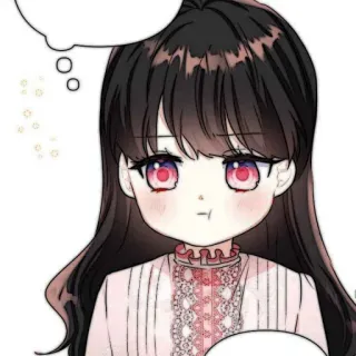 🐈‍⬛️ bambino, ragazza, carino, manga, anime, ritratto whatsapp sticker