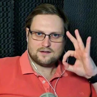 👌 uomo, ok mano, gesto, occhiali, persona, offensivo telegram sticker