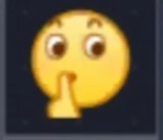 🤫 Emoji, Sst, Diam, Jari, Mulut, Kuning telegram sticker