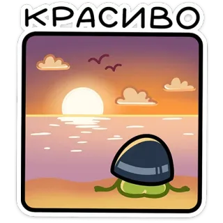 🌇 КРАСИВО sunset, landscape, turtle, beach, beautiful, nature telegram sticker
