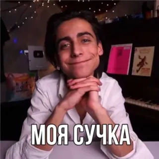 🙂 МОЯ СУЧКА русский, оскорбительный, сленг, оскорбление, текст whatsapp sticker