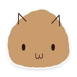 😺 fofo, kawaii, bolha, desenho animado, animal telegram sticker