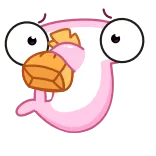 😵 Kreskówka, Słodki, Zwierzę, Postać, Maskotka telegram sticker