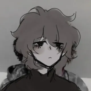 📍 Anime, Desenho animado, Triste, Garota, Retrato whatsapp sticker