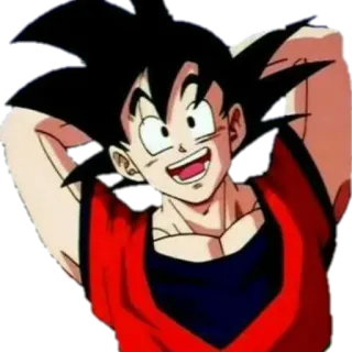 😆 Goku Dragon Ball 애니메이션, 드래곤볼, 손오공, 편안한, 캐릭터 telegram sticker