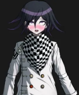 🤪 Kokichi Oma Anime, Rubor, Fanart, Personagem telegram sticker