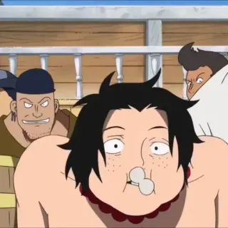⛓️ Ace One Piece 애니메이션, 만화, 원피스, 에이스, 웃긴, 바보같은 telegram sticker