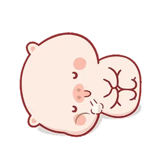 ⭐ pig, cute, animal, sticker, cartoon whatsapp sticker