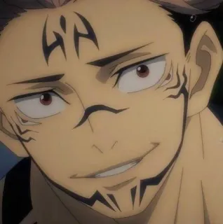 💀 Ryomen Sukuna Jujutsu Kaisen 动漫, 咒术回战, 宿傩, 两面宿傩, 咒灵, 漫画 telegram sticker