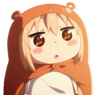 😍 Umaru Doma Himouto! Umaru-chan anime, umaru, umaru-chan, cute, kawaii, hoodie, manga telegram sticker
