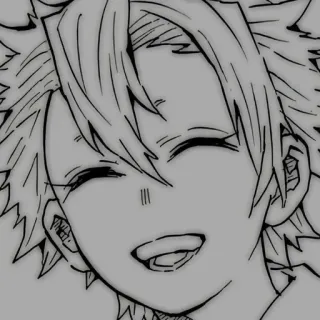 😁 动漫, 漫画, 微笑, 男孩, 快乐, 卡通 telegram sticker