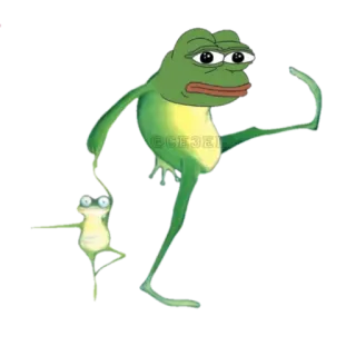 🐸 Pepe the Frog meme, frog, internet meme, Pepe telegram sticker