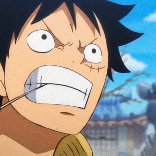 🥟 Luffy One Piece 动漫, 海贼王, 路飞, 卡通, 海盗, 蒙奇·D·路飞 telegram sticker