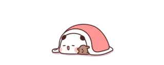 ✨ kawaii, assonnato, carino, panda, cartone animato, animato whatsapp sticker