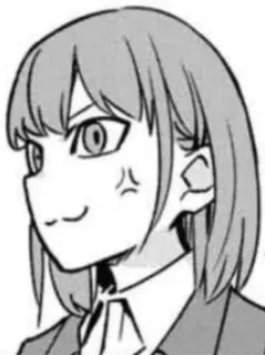 😤 Anime, Manga, Mädchen, Wütend, Schuluniform, Ausdruck telegram sticker