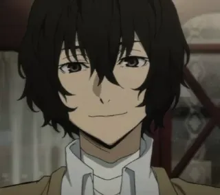 🪙 Osamu Dazai Bungou Stray Dogs anime, nhân vật, dazai, osamu dazai, bungou stray dogs, chân dung telegram sticker