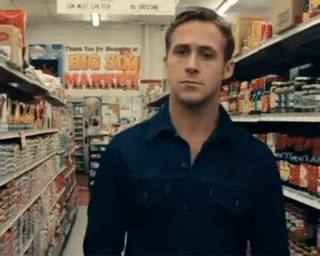 🛒 THANK You FOR SHOPPING AT BIG SIV MARKET supermercato, mercato, shopping, Ryan Gosling whatsapp sticker