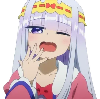 🥱 애니메이션, 소녀, 귀여운, 카와이, 공주, 캐릭터, 일러스트 telegram sticker