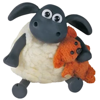 🥺 Shaun the Sheep pecora, claymation, animale, cartone animato, soffice, carino telegram sticker