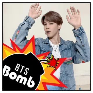 💣 BTS Bomb bts, bombe, kpop, jimin, musik telegram sticker
