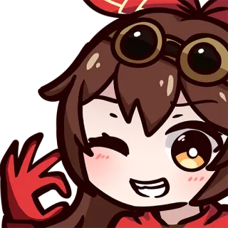 👍 อนิเมะ, การ์ตูน, สติกเกอร์, โอเค, ท่าทาง telegram sticker