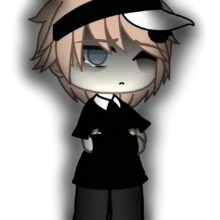 🌟 Gacha, Triste, Personagem, Arte digital telegram sticker