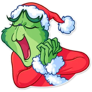 ☺️ Grinch Grinch, Navidad, fiestas, dibujos animados, Dr. Seuss whatsapp sticker