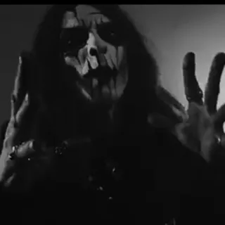 🕸 Black Metal, Corpse Paint, Música, Sombrio, Assustador telegram sticker