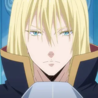 😐 Hinata Sakaguchi That Time I Got Reincarnated as a Slime Anime, Blonde, Personnage, Hinata Sakaguchi telegram sticker
