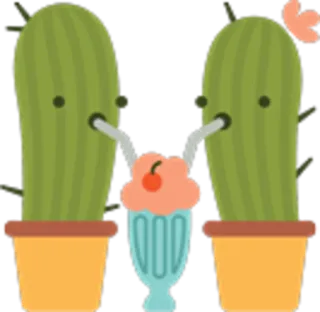 Cacti telegram stickers
