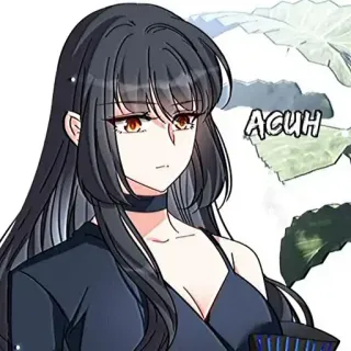 👍 ACUH 애니, 소녀, 여자, 캐릭터, 만화, 갈색머리 telegram sticker