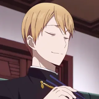 💛 Miyuki Shirogane Kaguya-sama: Love Is War Аниме, Манга, Персонаж, Официальный, Школьная форма telegram sticker