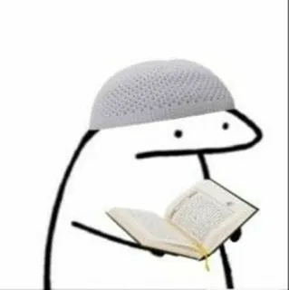 📈 religião, muçulmano, islão, corão, leitura telegram sticker