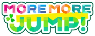🌑 MORE MORE JUMP! mehr mehr springen, logo, spiel, band telegram sticker