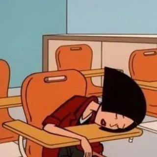 🌟 Daria Morgendorffer Daria cartoon, daria, daria morgendorffer, tired, sleepy, 90s telegram sticker