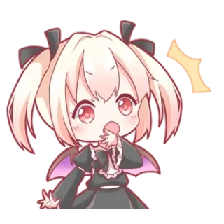 😱 อนิเมะ, จิบิ, การ์ตูน, น่ารัก, ผู้หญิง, มังงะ telegram sticker